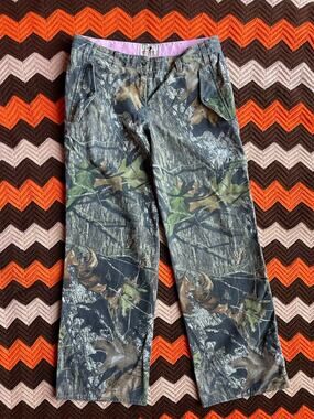 Vintage Mossy Oak Multicolor Straight Leg Camo Ladies Pants sz M